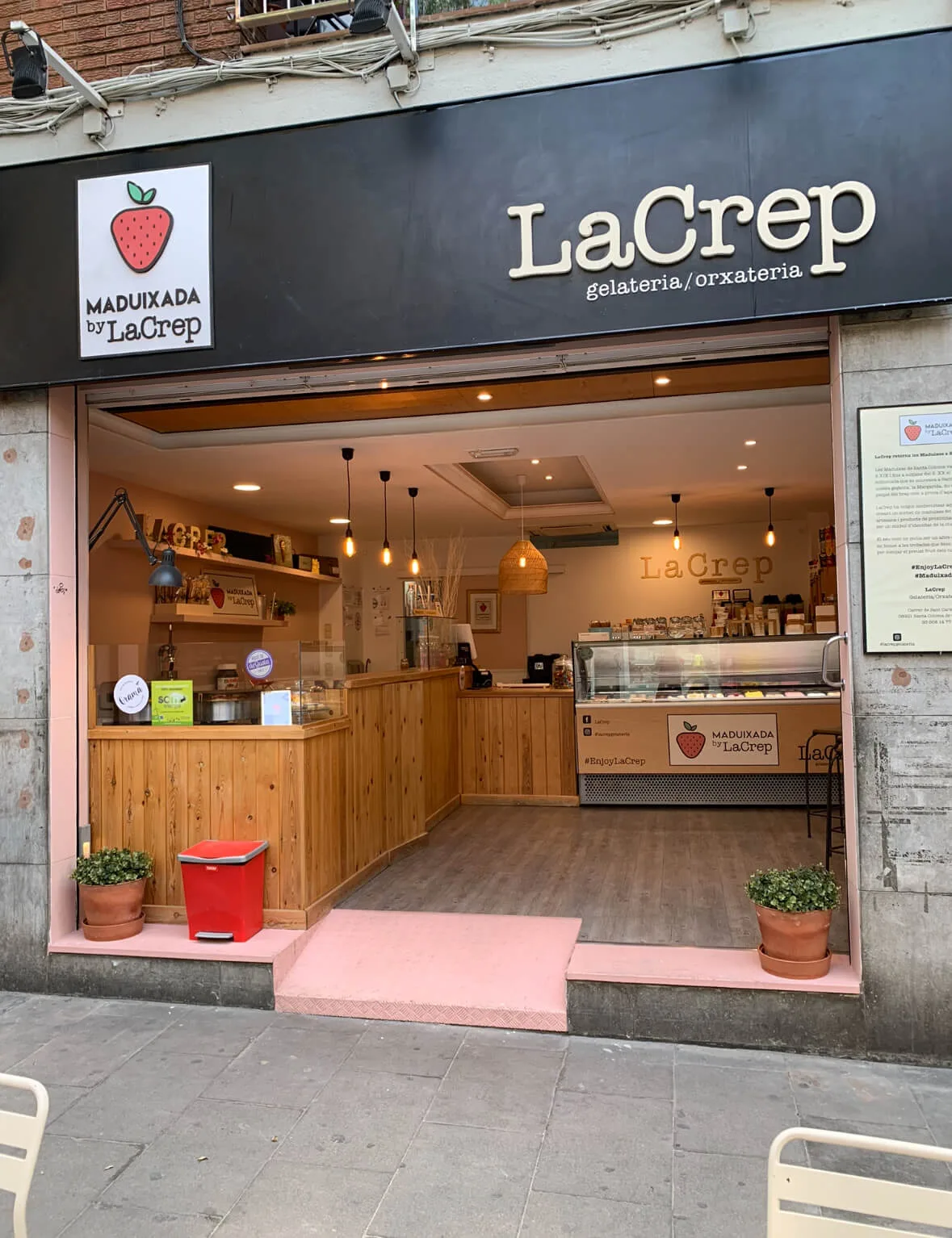 Façana LaCrep gelateria/orxateria